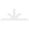 Ekena Millwork Richland Architectural Grade PVC Gable Bracket, 84"W x 35"H x 2"D x 6"F, 10/12 Pitch GBP084X35X0206RIC00 - alternate 5